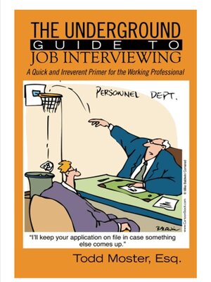 cover image of The Underground Guide to Job Interviewing
